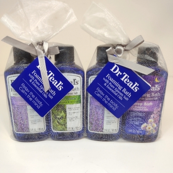 Dr Teal's. Foaming Bath with pure Epsom salt & Essentials oils set of 4 - Picture 11 of 11